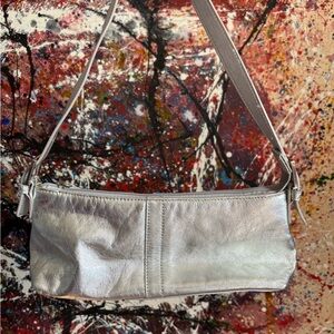 Giani Bernini Metallic Silver Women's Shoulder Bag